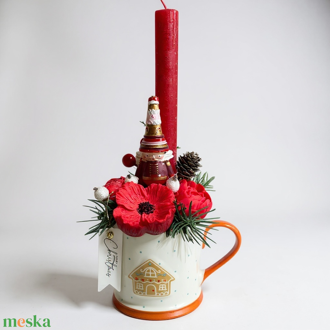 Bögrés adventi dísz - karácsony - adventi díszek - adventi asztaldísz - Meska.hu