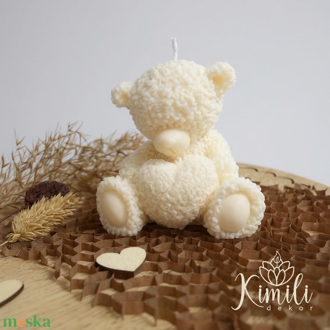 Maci gyertya - otthon & életmód - gyertya, illat, aroma - gyertya - Meska.hu