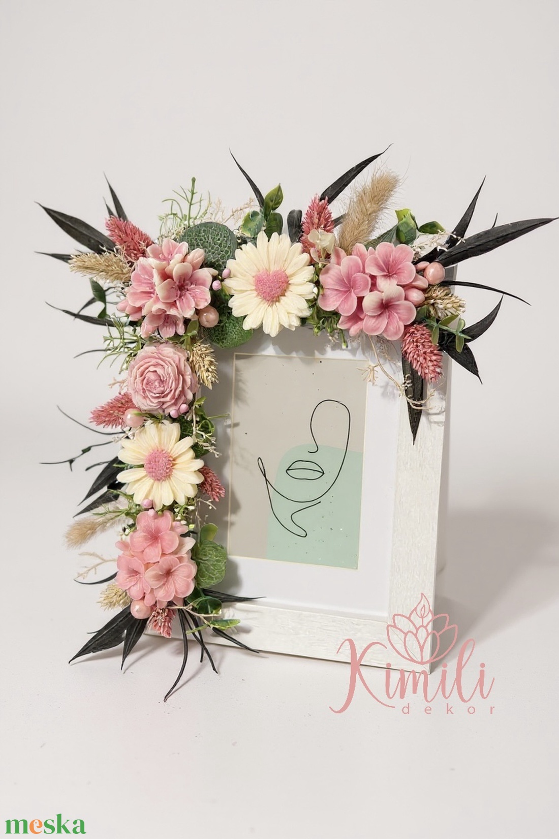 Gyertyavirág képkeret - otthon & életmód - dekoráció - kép & falikép - képkeret - Meska.hu