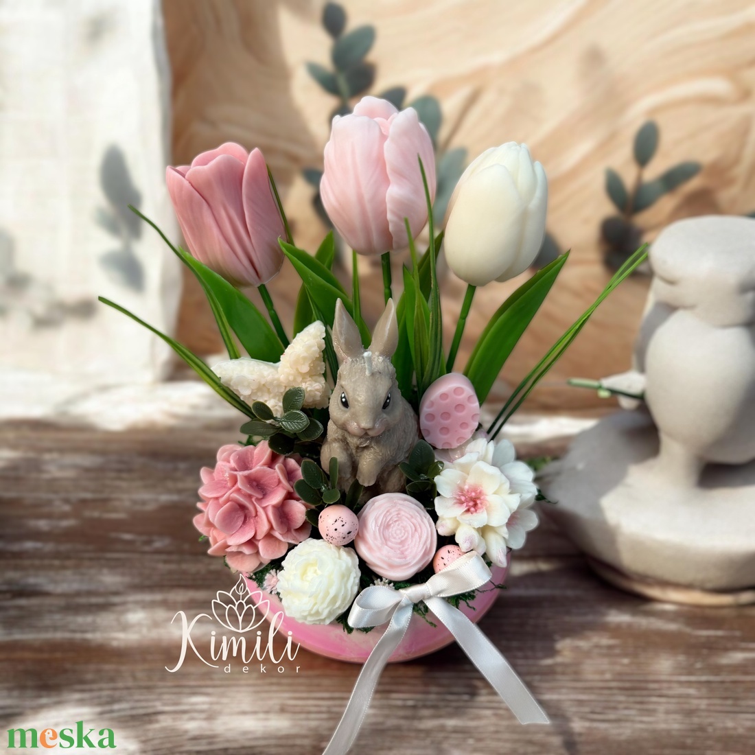Tavaszi/húsvéti asztaldísz - ünnepi díszek, dekorációk - húsvéti díszek és dekorációk - húsvéti asztaldíszek - Meska.hu