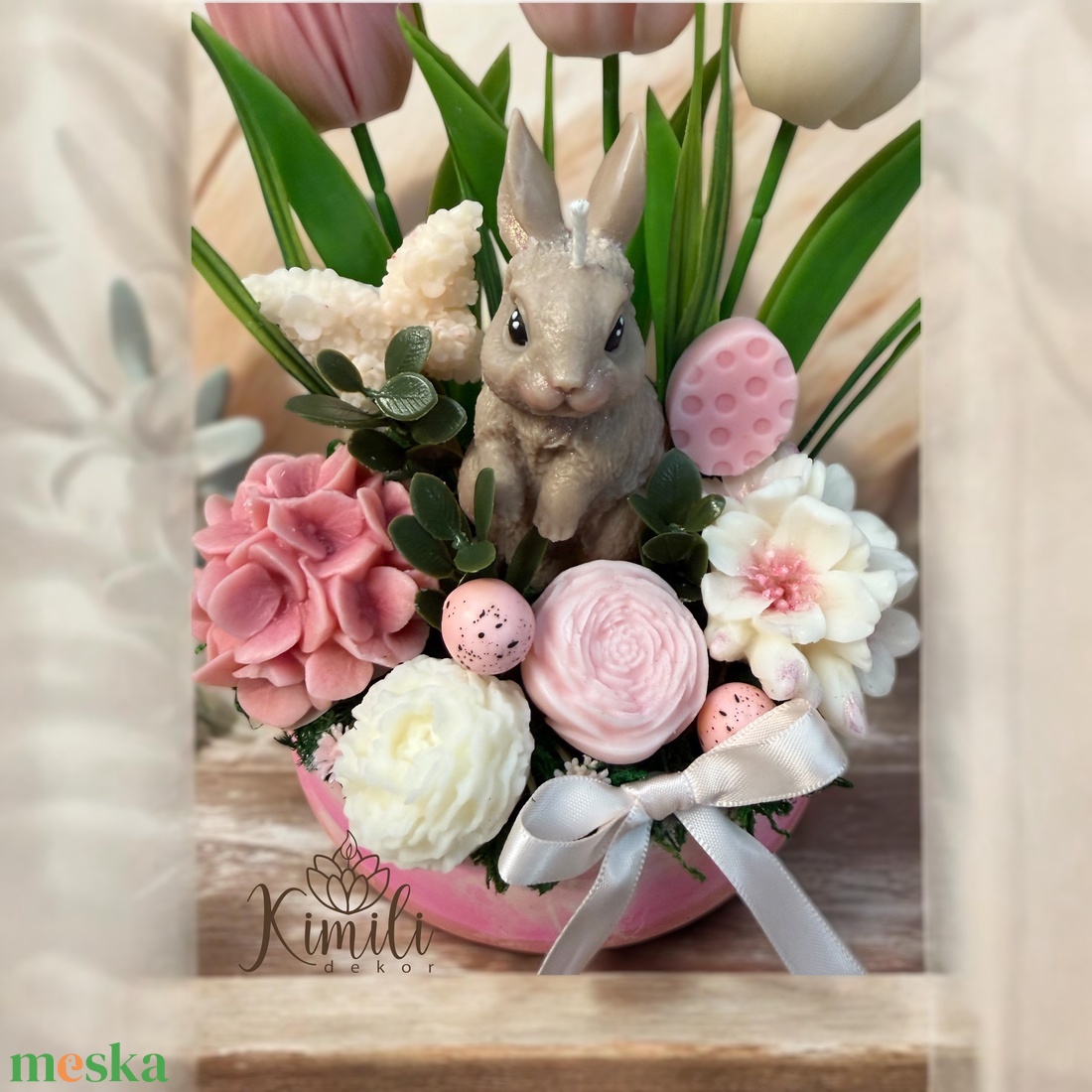 Tavaszi/húsvéti asztaldísz - ünnepi díszek, dekorációk - húsvéti díszek és dekorációk - húsvéti asztaldíszek - Meska.hu