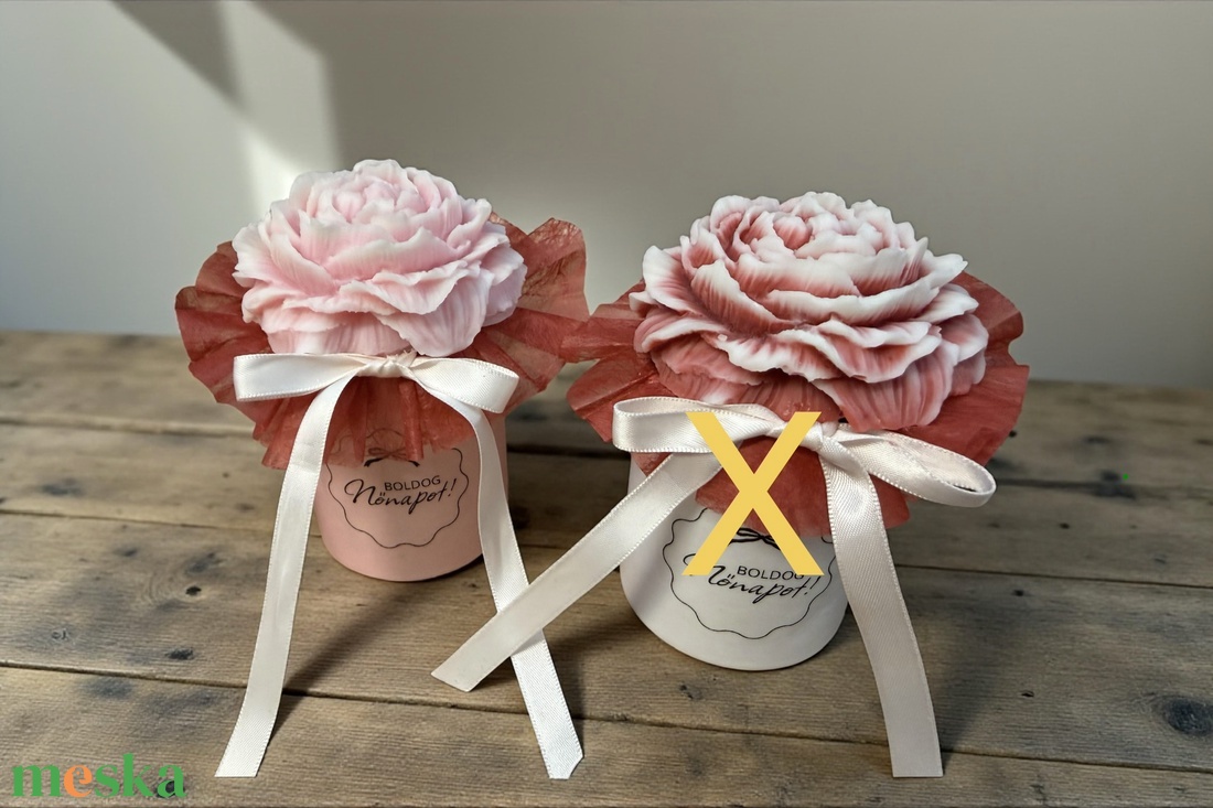 Nőnapi mini virágbox - otthon & életmód - gyertya, illat, aroma - illatviasz - Meska.hu