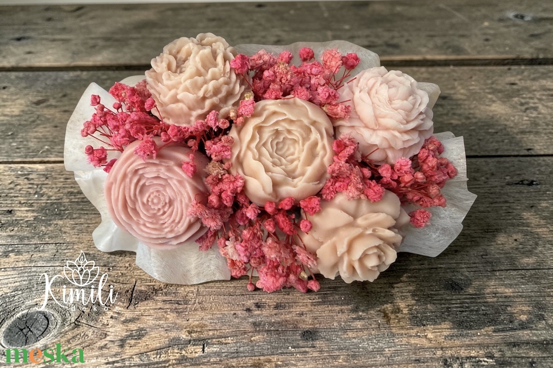 Mini viaszvirág box - otthon & életmód - virágdekoráció - virágok - virágbox - Meska.hu