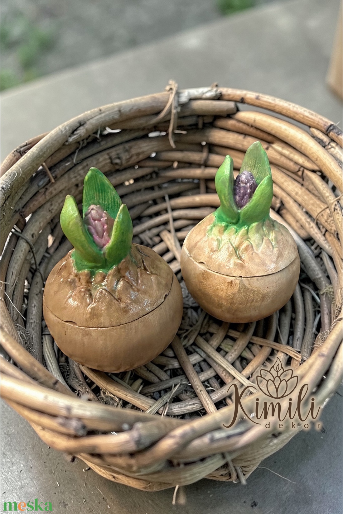 Virághagyma alakú illatgyertya  - kellékek & szerszámok - dekorációs kellékek - dekorációs gyertya - Meska.hu