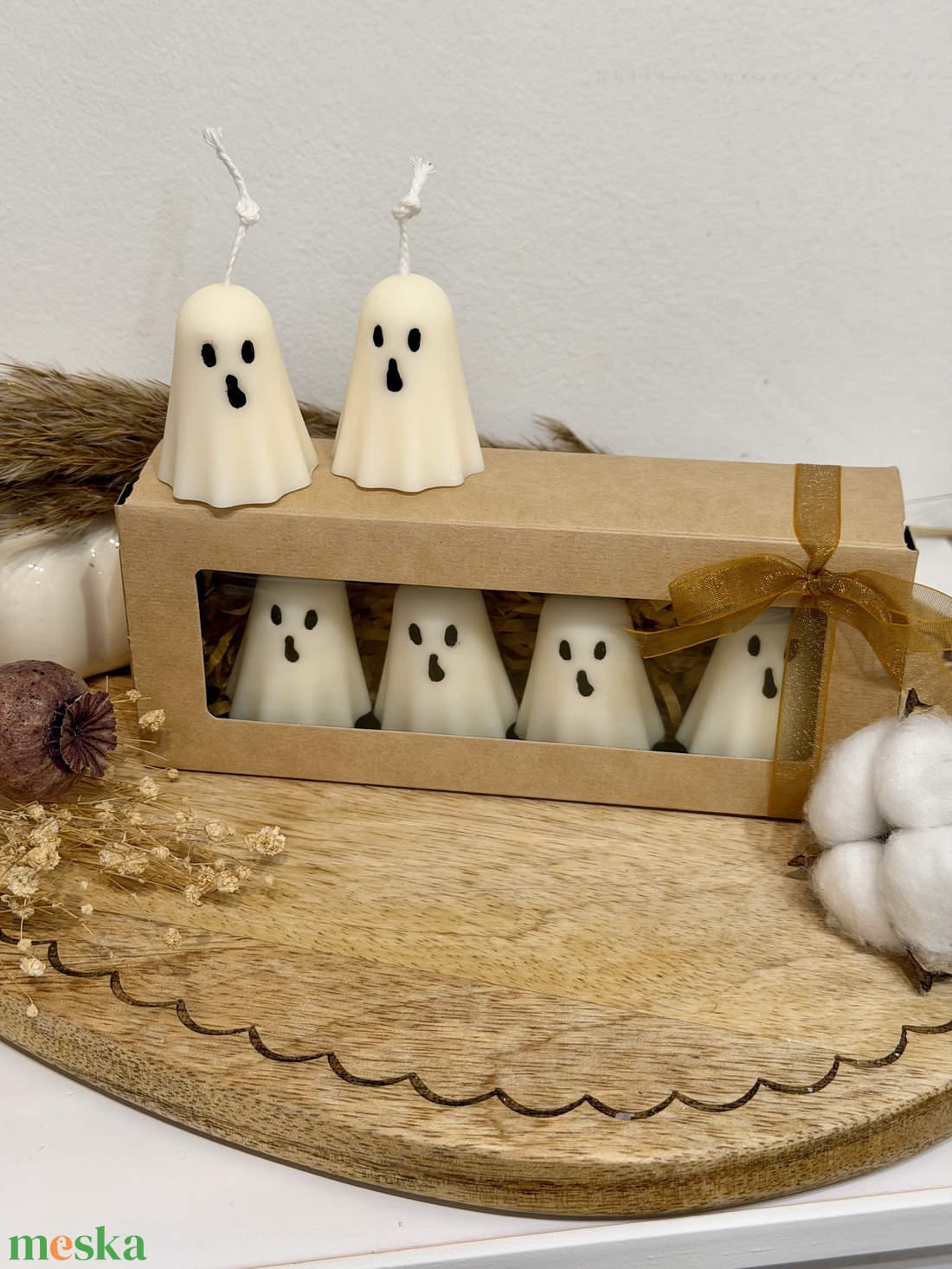 BOO! Szellem gyertyaszett � - otthon & életmód - gyertya, illat, aroma - gyertya - Meska.hu