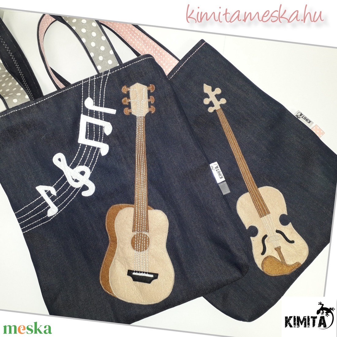 Farmer szatyor - Hegedű  - táska & tok - bevásárlás & shopper táska - shopper, textiltáska, szatyor - Meska.hu