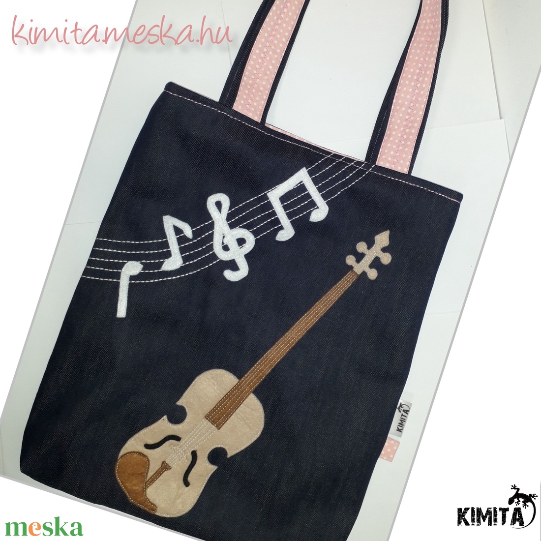 Farmer szatyor - Hegedű  - táska & tok - bevásárlás & shopper táska - shopper, textiltáska, szatyor - Meska.hu