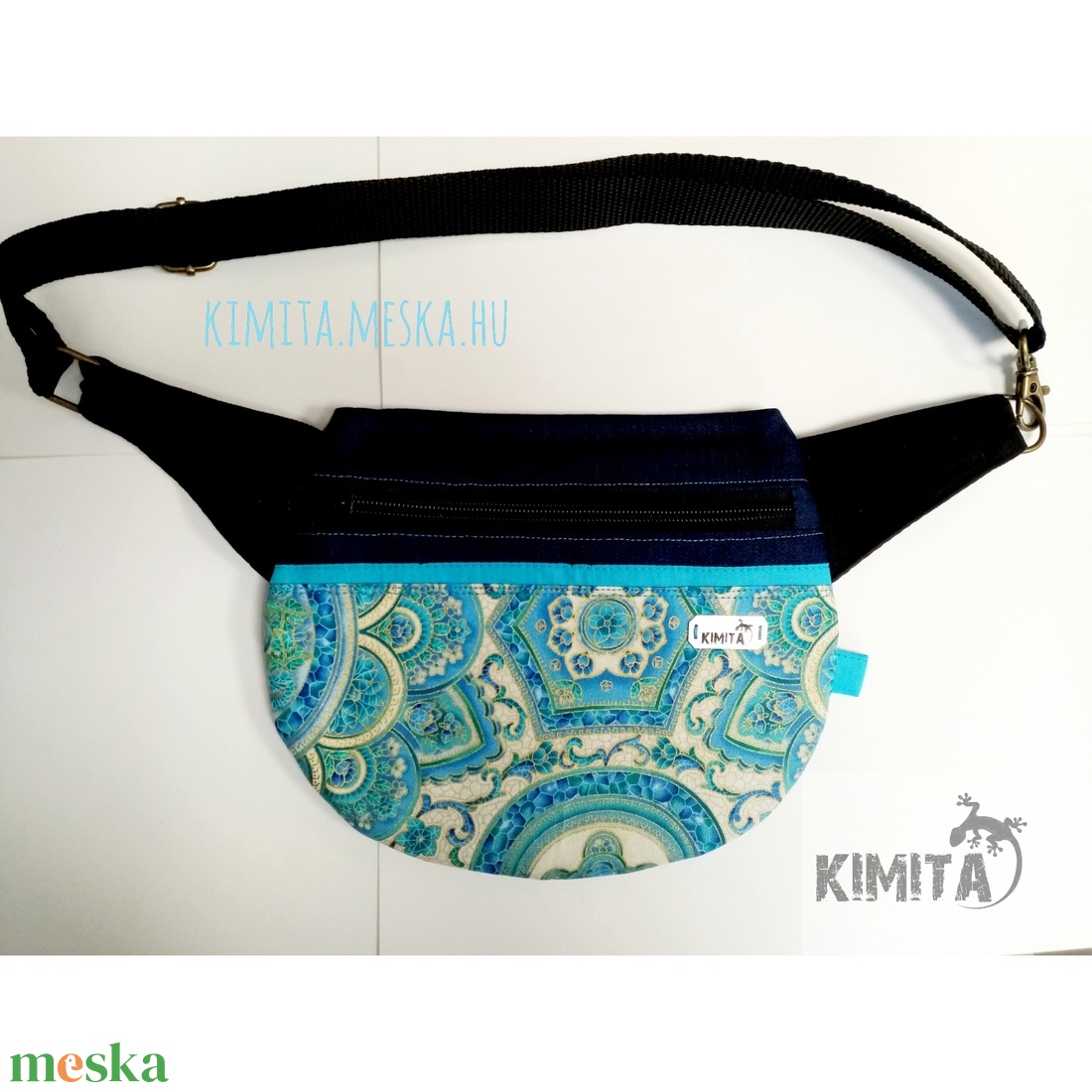 Övtáska - Mandalás - kerekített  - táska & tok - övtáska - Meska.hu