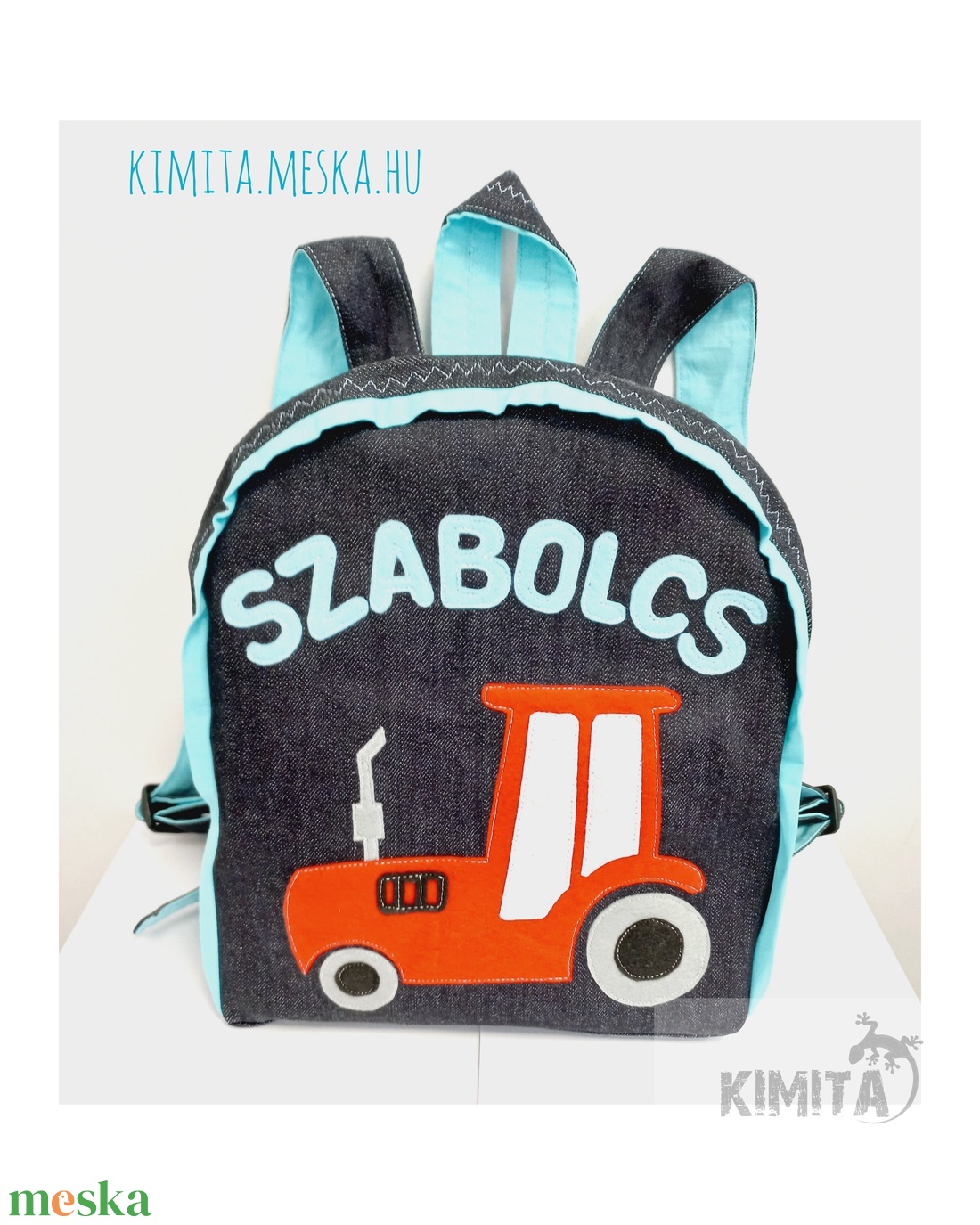 Traktoros hátizsák Szabolcs névvel - játék & sport - ovis felszerelés - ovis hátizsák - Meska.hu