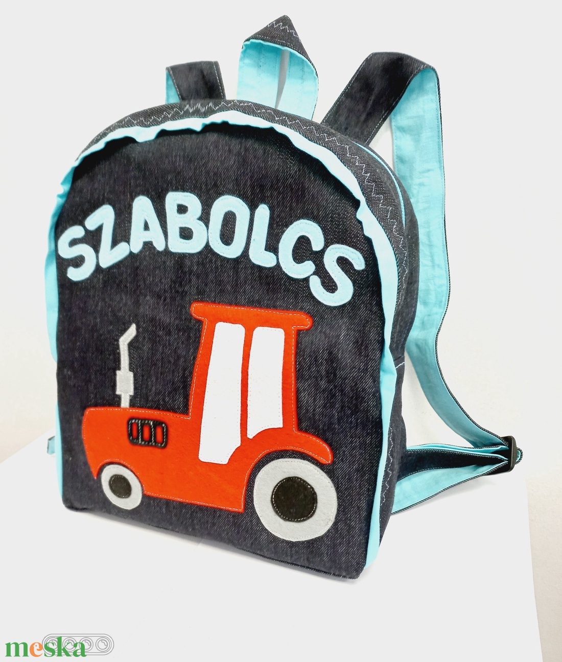 Traktoros hátizsák Szabolcs névvel - játék & sport - ovis felszerelés - ovis hátizsák - Meska.hu