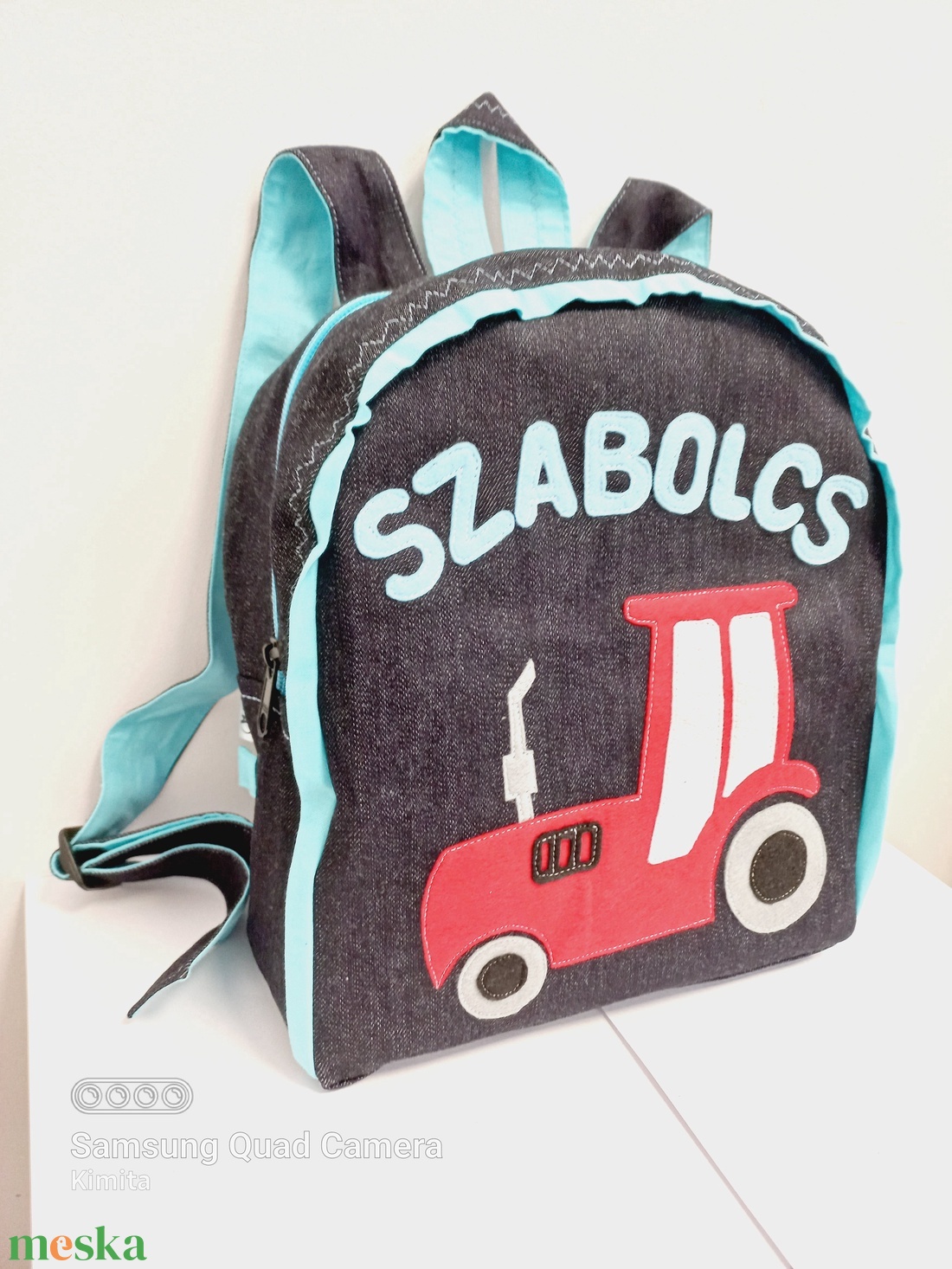 Traktoros hátizsák Szabolcs névvel - játék & sport - ovis felszerelés - ovis hátizsák - Meska.hu