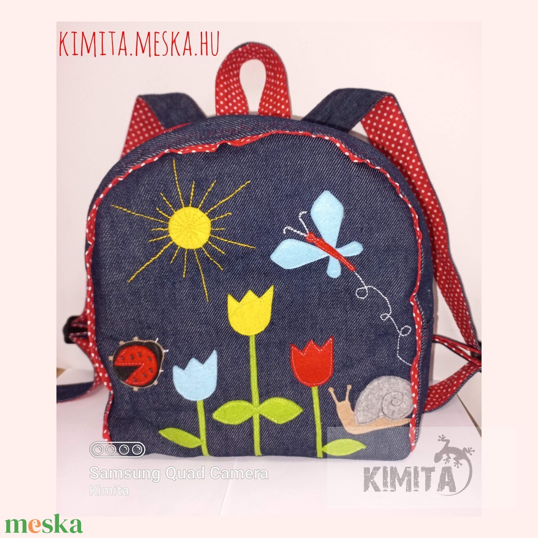 Virágos rét - Hátizsák  - játék & sport - ovis felszerelés - ovis hátizsák - Meska.hu