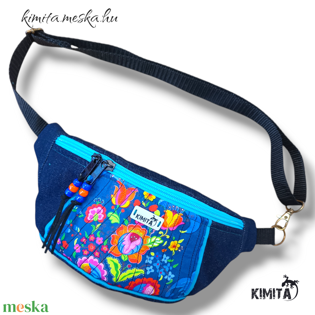 Övtáska népi mintával - táska & tok - övtáska - Meska.hu