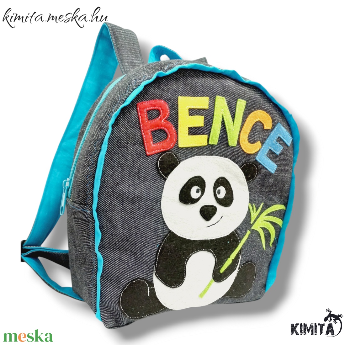 Panda macis hátizsák - táska & tok - hátizsák - kishátizsák - Meska.hu