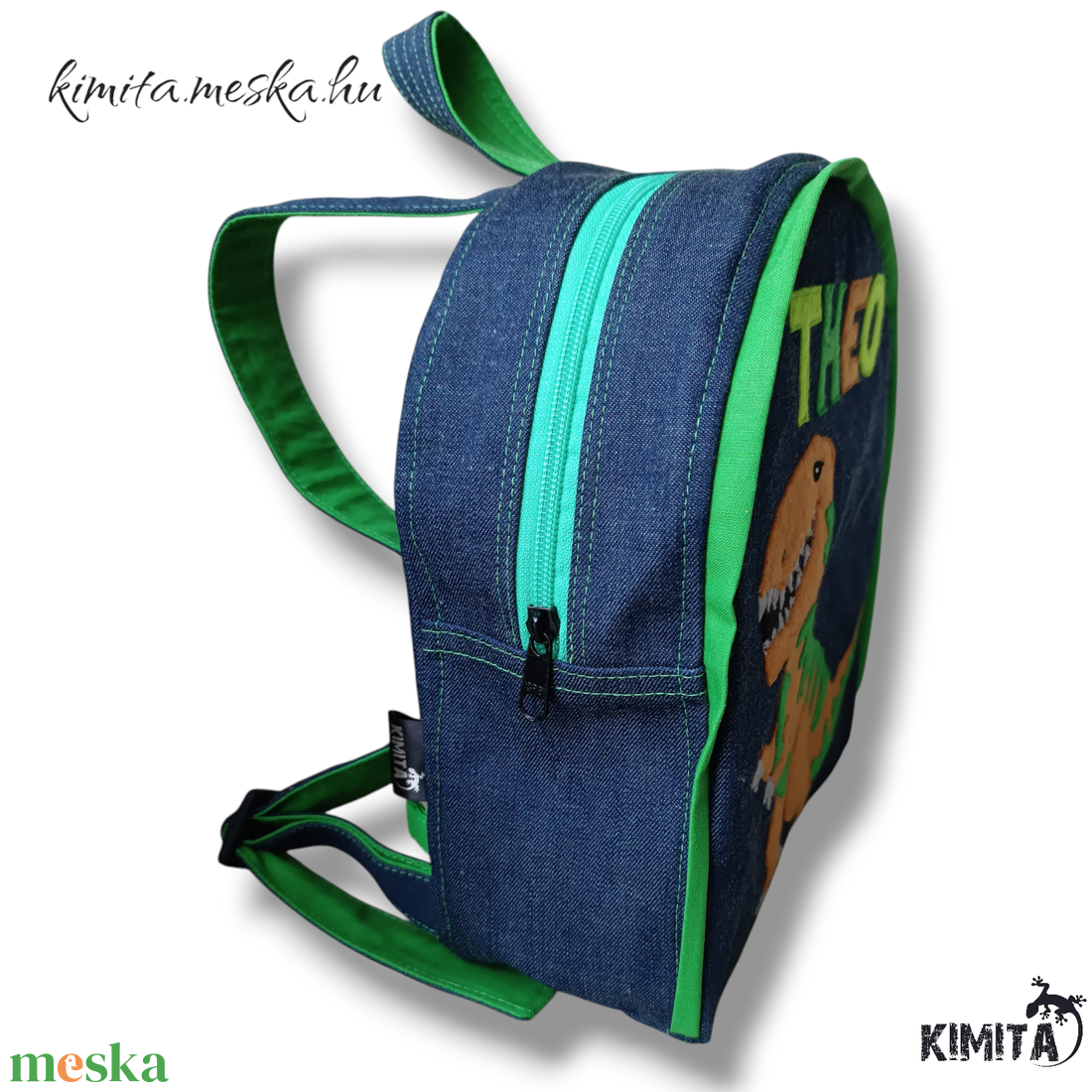 T-Rex mintás hátizsák - táska & tok - hátizsák - kishátizsák - Meska.hu