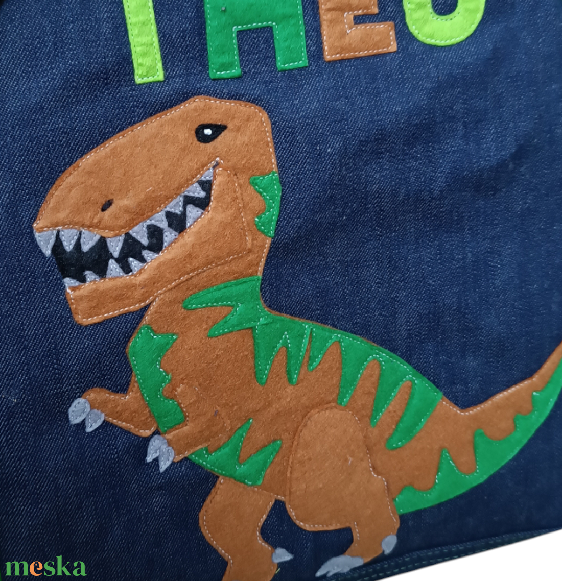 T-Rex mintás hátizsák - táska & tok - hátizsák - kishátizsák - Meska.hu
