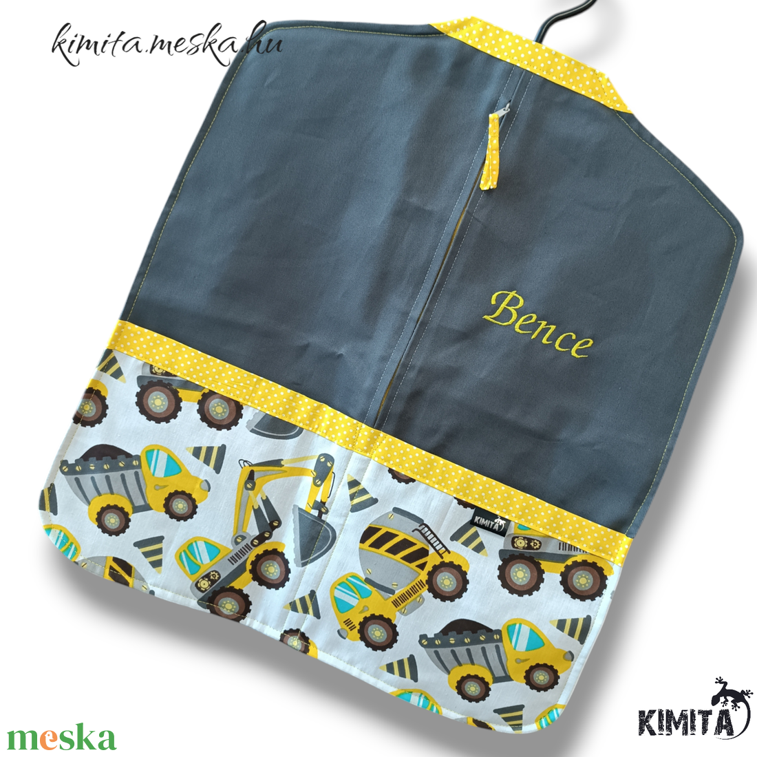 Óvodai/Ovis zsák-munkagépek - játék & sport - ovis felszerelés - ovis zsák - Meska.hu