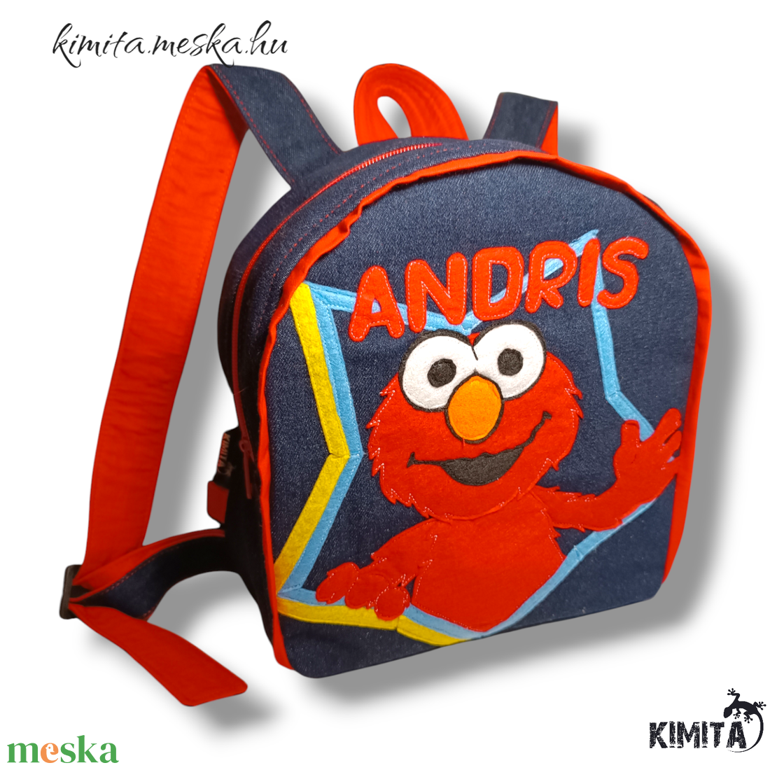 Traktoros és Elmo mintás hátizsákok - játék & sport - ovis felszerelés - ovis hátizsák - Meska.hu