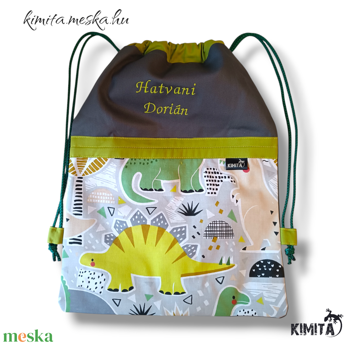 Óvodai/Ovis zsák- dínós - játék & sport - ovis felszerelés - ovis zsák - Meska.hu