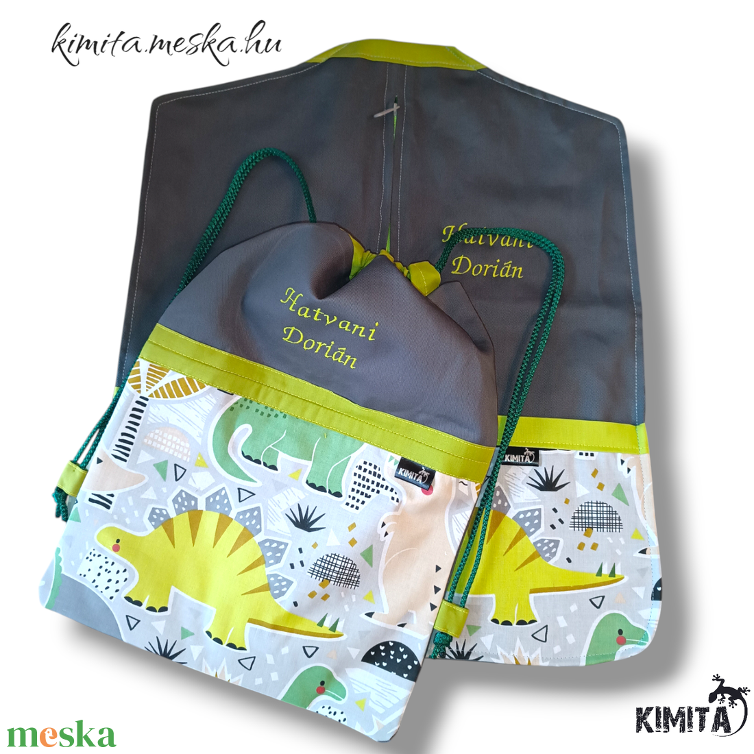 Óvodai/Ovis zsák- dínós - játék & sport - ovis felszerelés - ovis zsák - Meska.hu