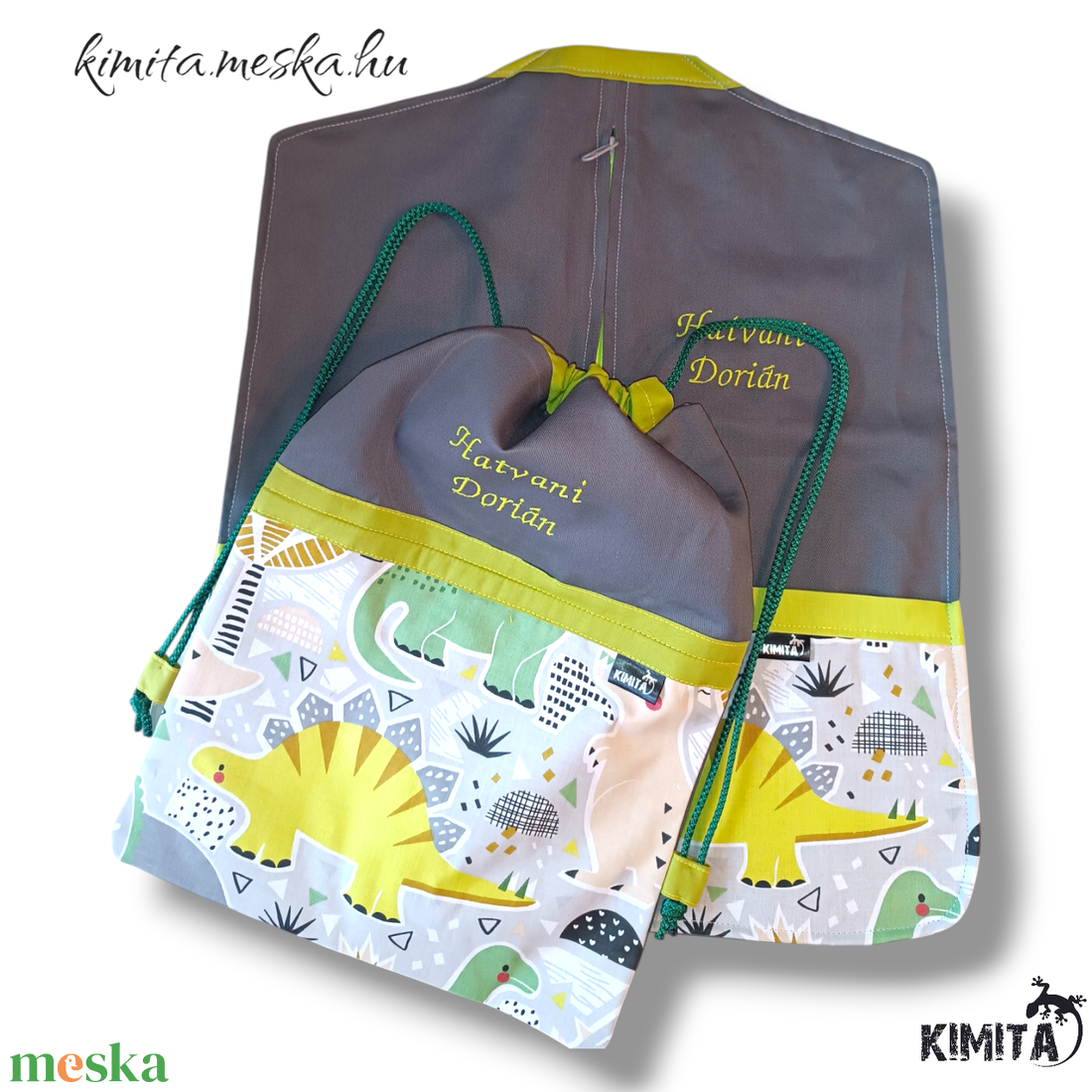 Óvodai/Ovis zsák- dínós - játék & sport - ovis felszerelés - ovis zsák - Meska.hu