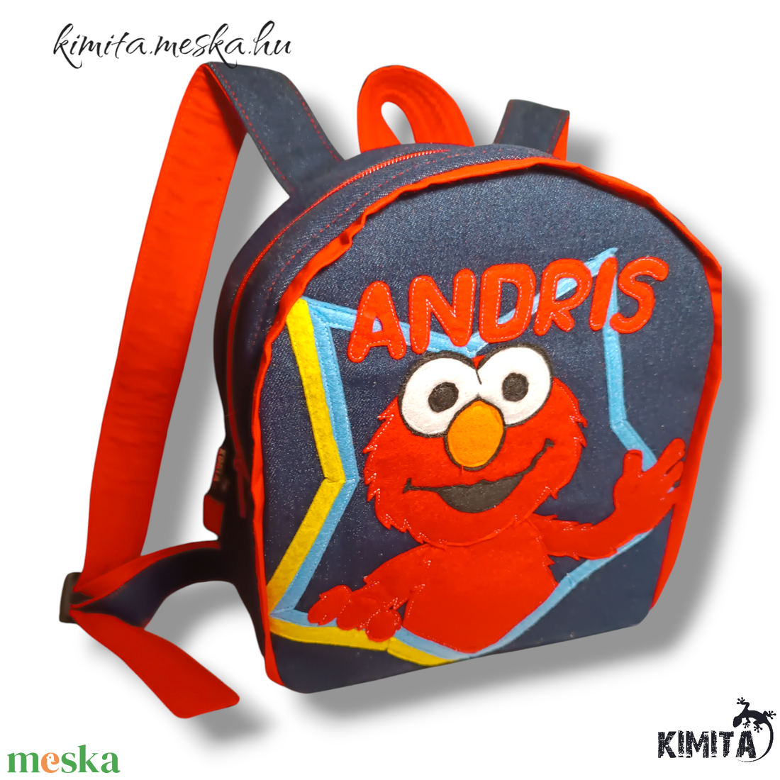 Elmo Hátizsák - táska & tok - hátizsák - kishátizsák - Meska.hu