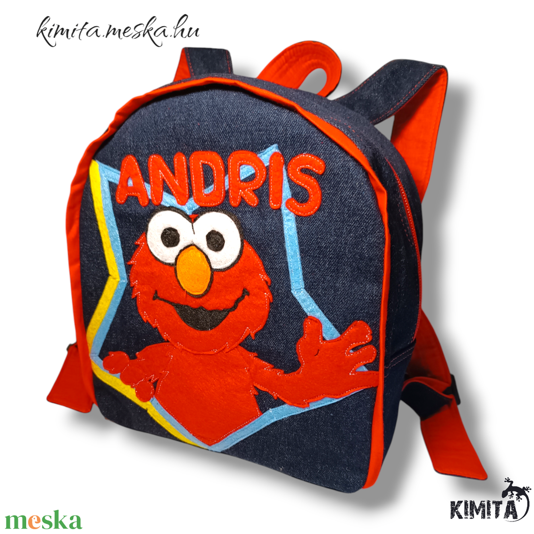 Elmo Hátizsák - táska & tok - hátizsák - kishátizsák - Meska.hu