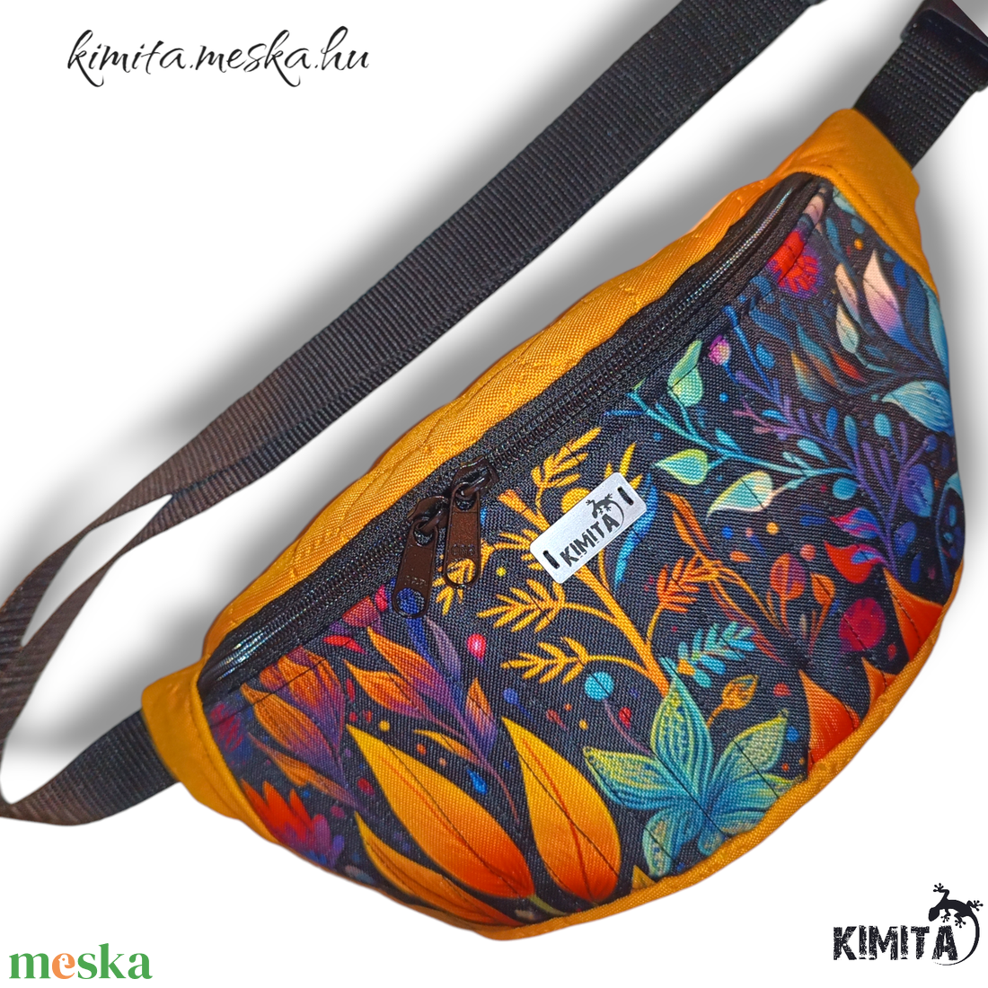 Levél mintás övtáska - táska & tok - övtáska - Meska.hu