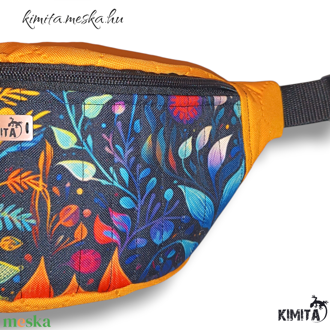 Levél mintás övtáska - táska & tok - övtáska - Meska.hu