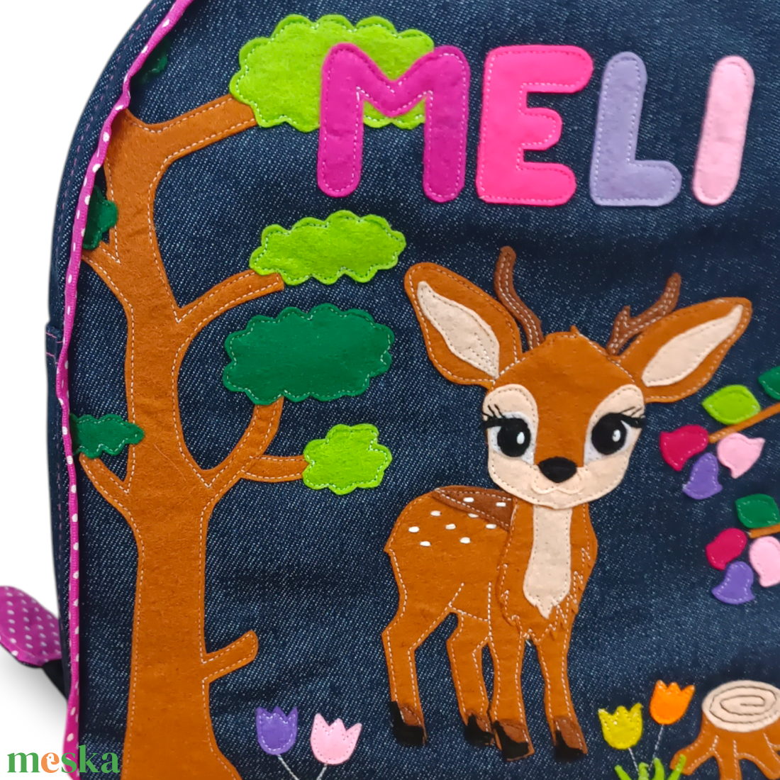 Őzike/ gida mintás hátizsák - játék & sport - ovis felszerelés - ovis hátizsák - Meska.hu