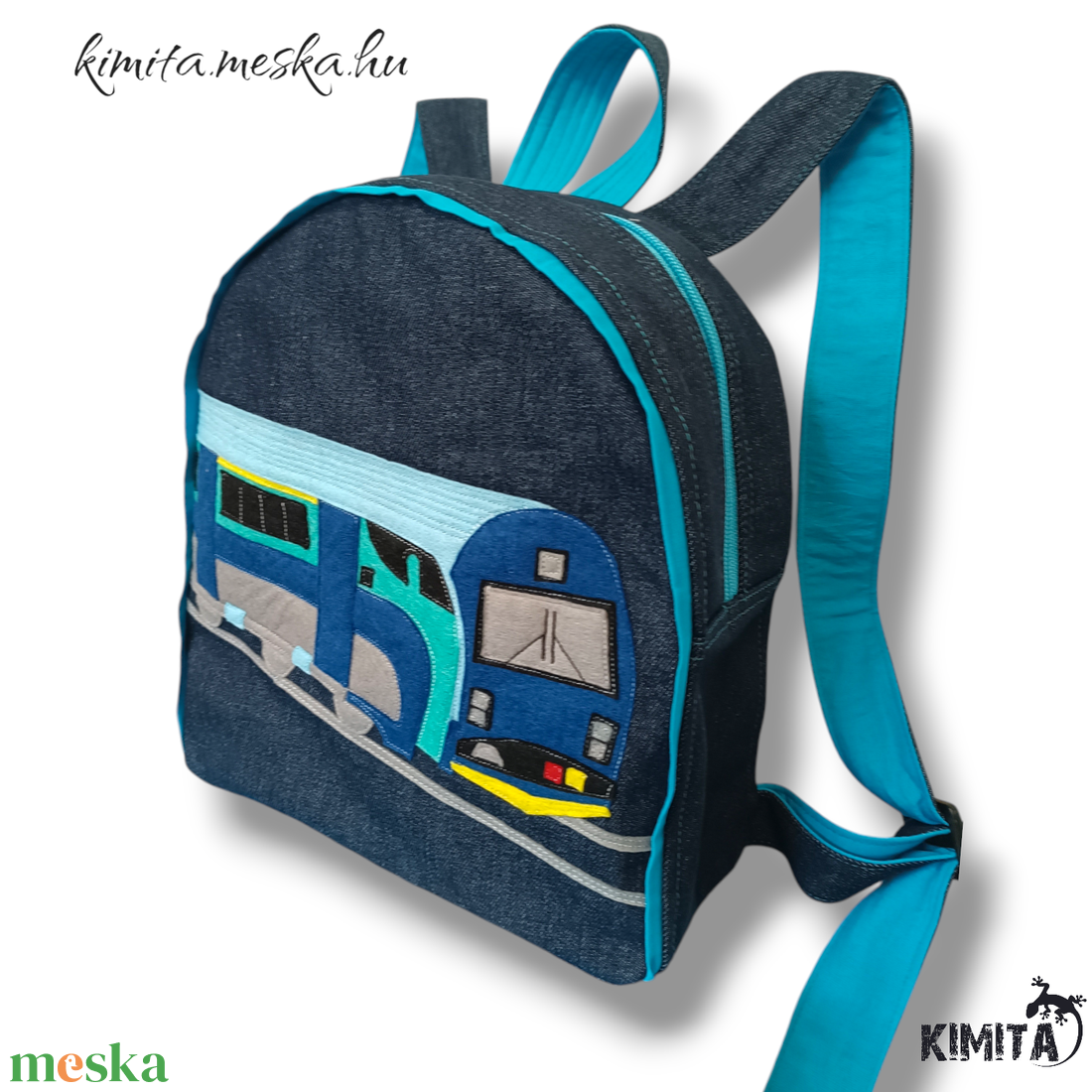 Railjet vonatos hátizsák - táska & tok - hátizsák - kishátizsák - Meska.hu