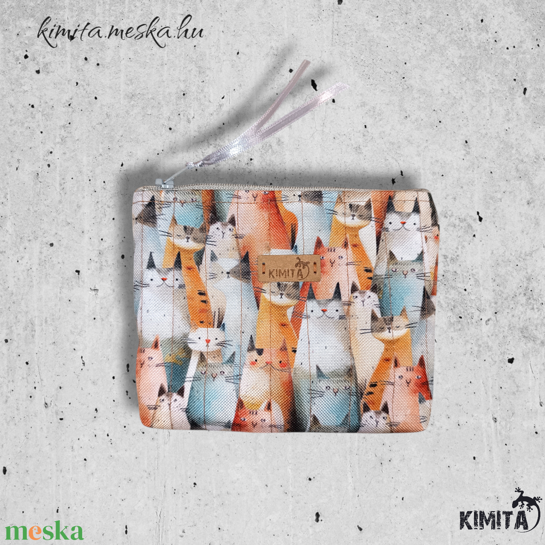 Kis méretű neszesszer - cicák - táska & tok - neszesszer - Meska.hu