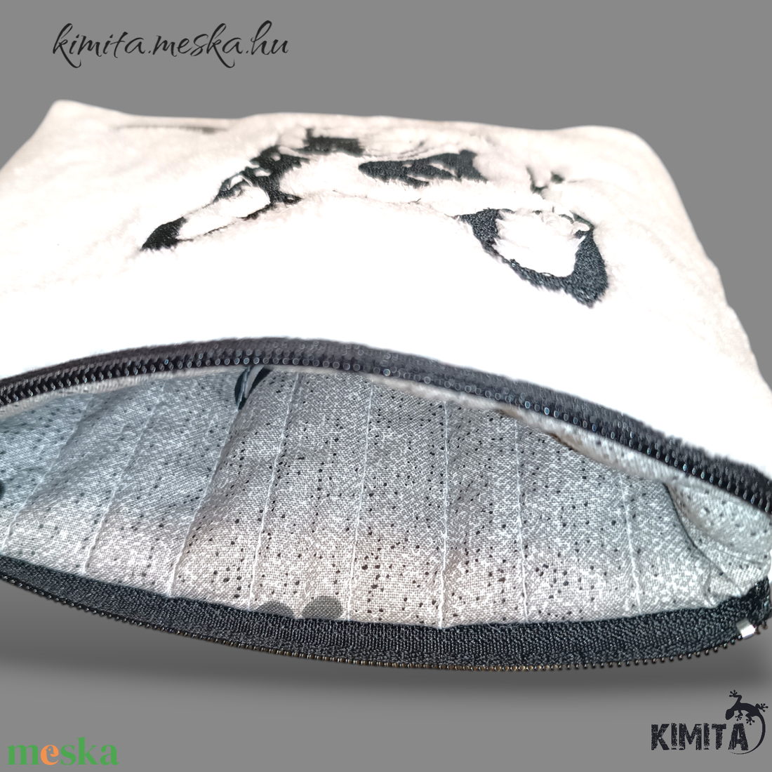 Kis méretű neszesszer - Boston terrier - táska & tok - neszesszer - Meska.hu