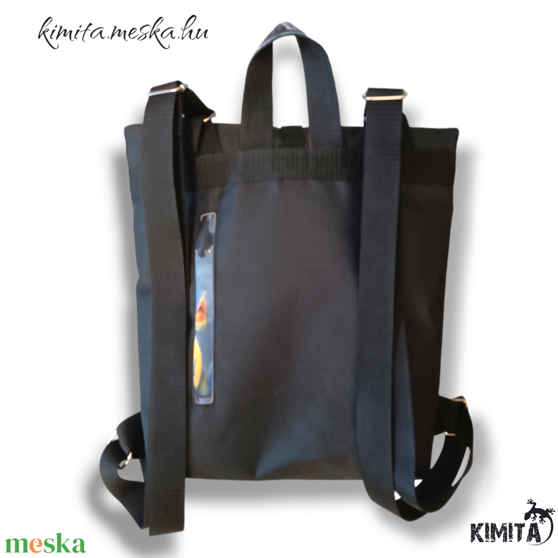 Cicás roll-top hátizsák - táska & tok - hátizsák - roll top hátizsák - Meska.hu