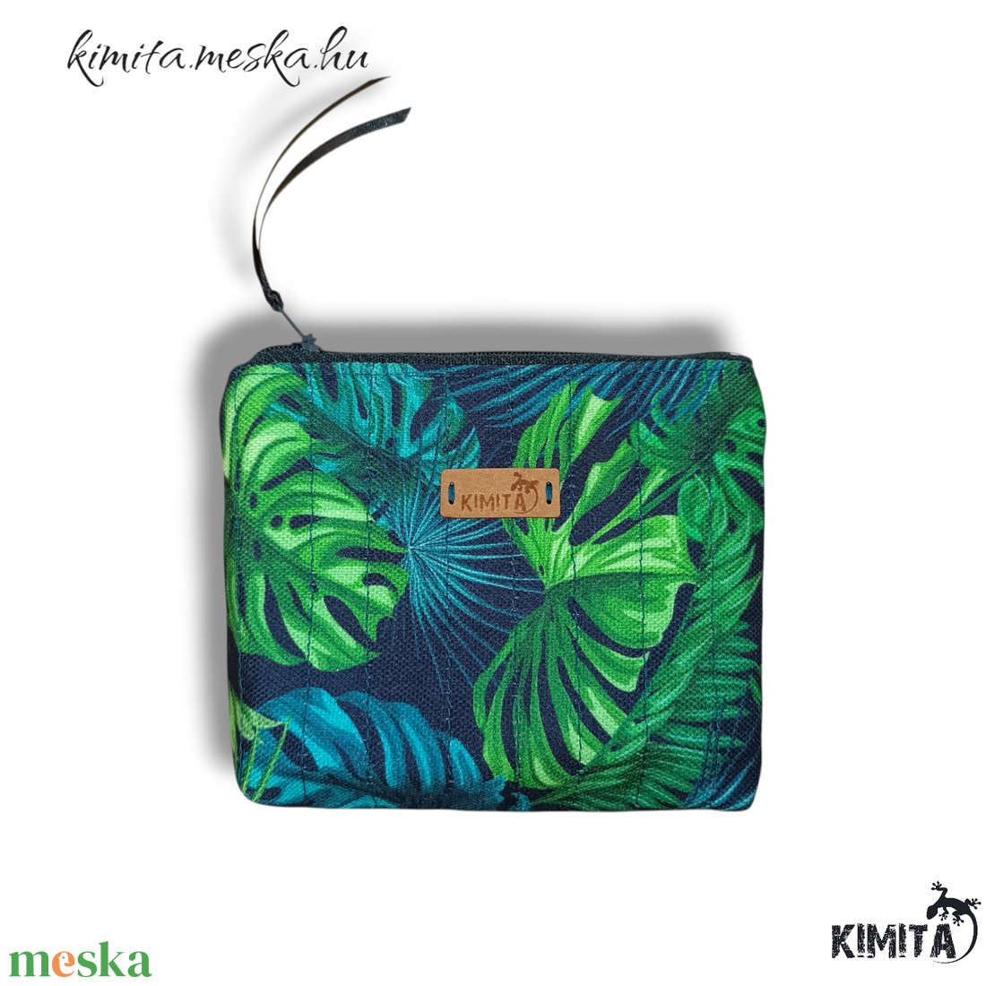 Kis méretű neszesszer - pálma - táska & tok - neszesszer - Meska.hu