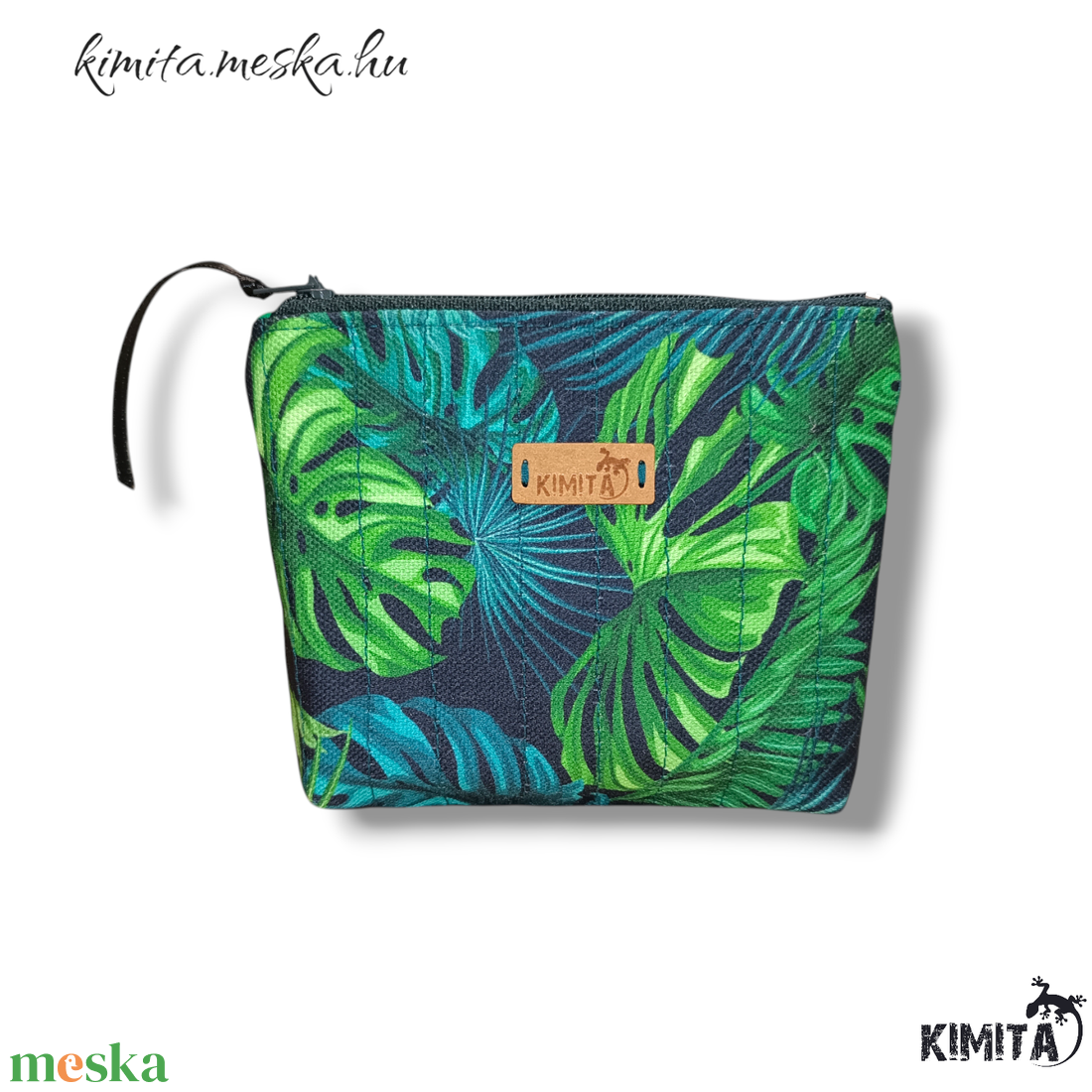 Kis méretű neszesszer - pálma - táska & tok - neszesszer - Meska.hu