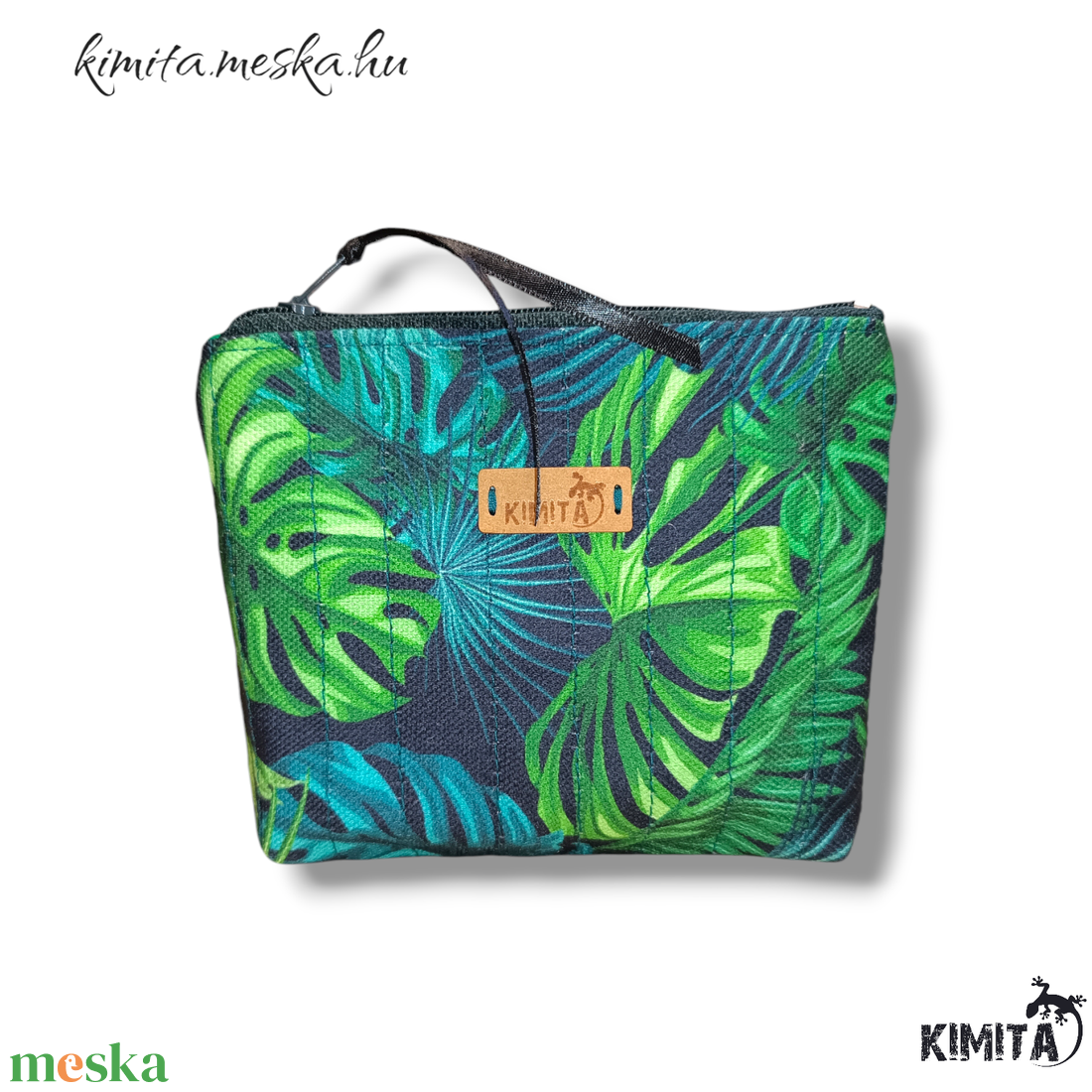 Kis méretű neszesszer - pálma - táska & tok - neszesszer - Meska.hu