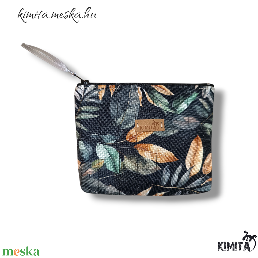 Kis méretű neszesszer - levelek - táska & tok - neszesszer - Meska.hu