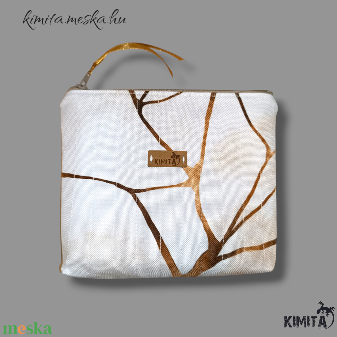 Neszesszer - arany-márvány - táska & tok - neszesszer - Meska.hu