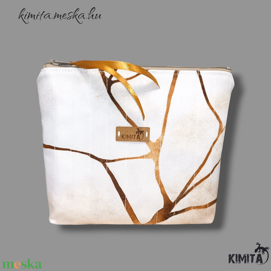 Neszesszer - arany-márvány - táska & tok - neszesszer - Meska.hu