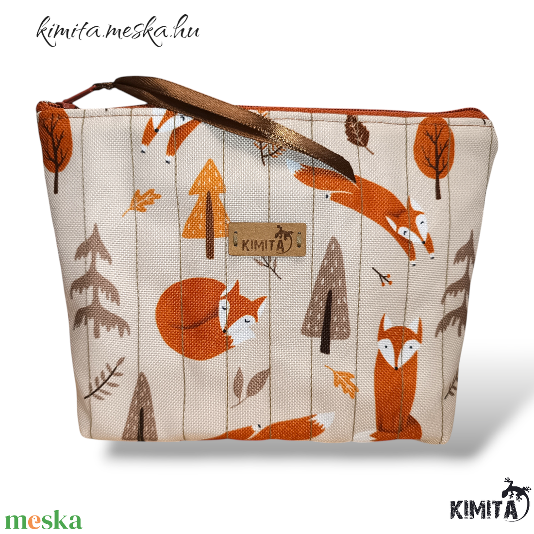 Neszesszer - róka mintás - táska & tok - neszesszer - Meska.hu