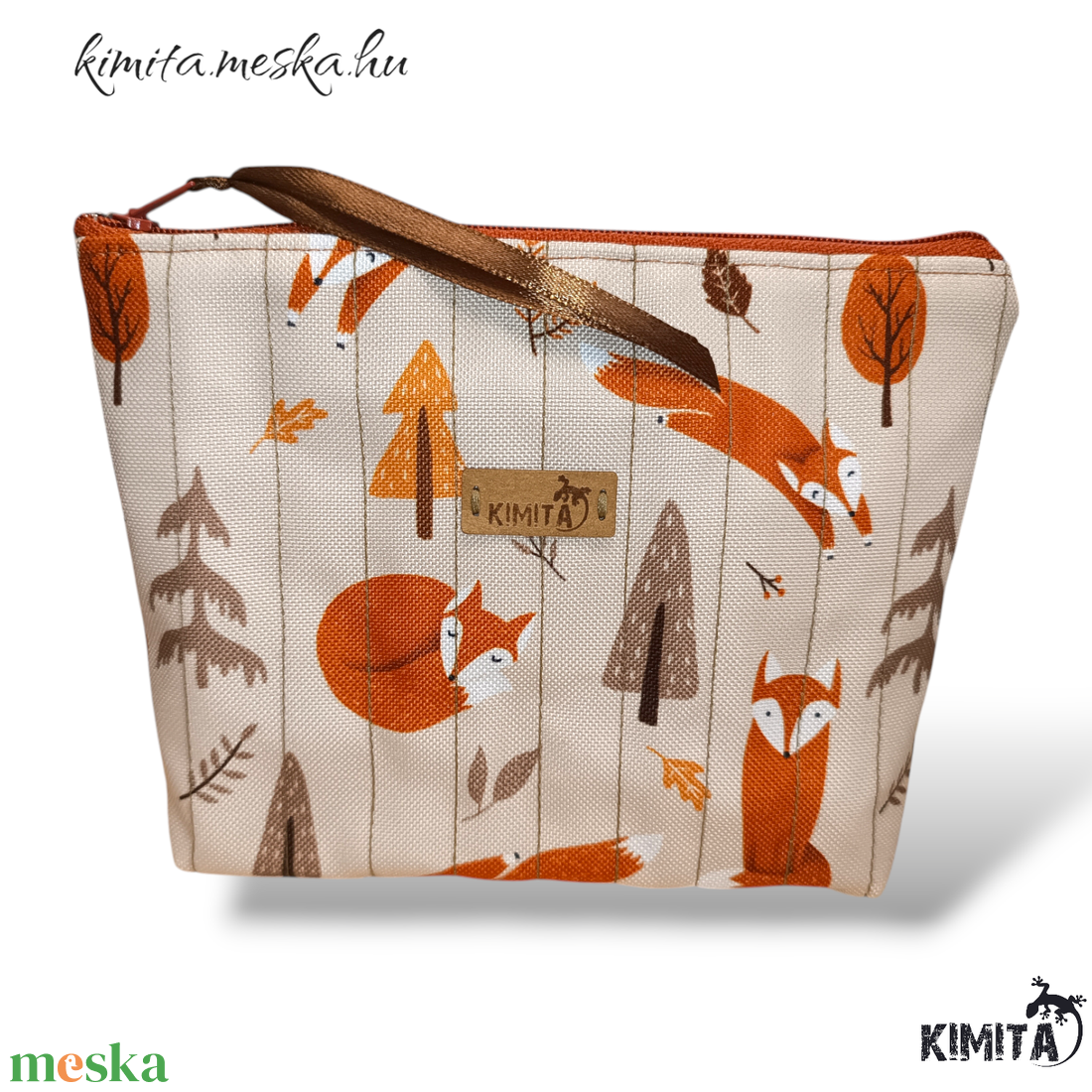 Neszesszer - róka mintás - táska & tok - neszesszer - Meska.hu