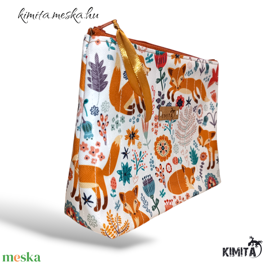 Neszesszer - róka mintás - táska & tok - neszesszer - Meska.hu