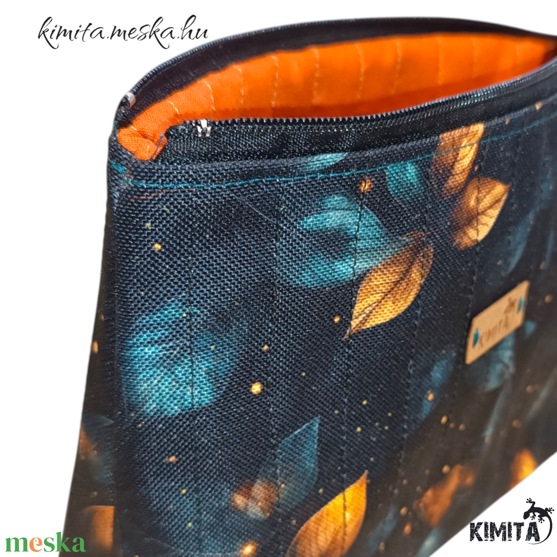 Neszesszer - arany levelek - táska & tok - neszesszer - Meska.hu