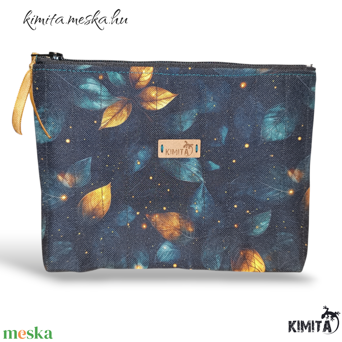 Neszesszer - arany levelek - táska & tok - neszesszer - Meska.hu