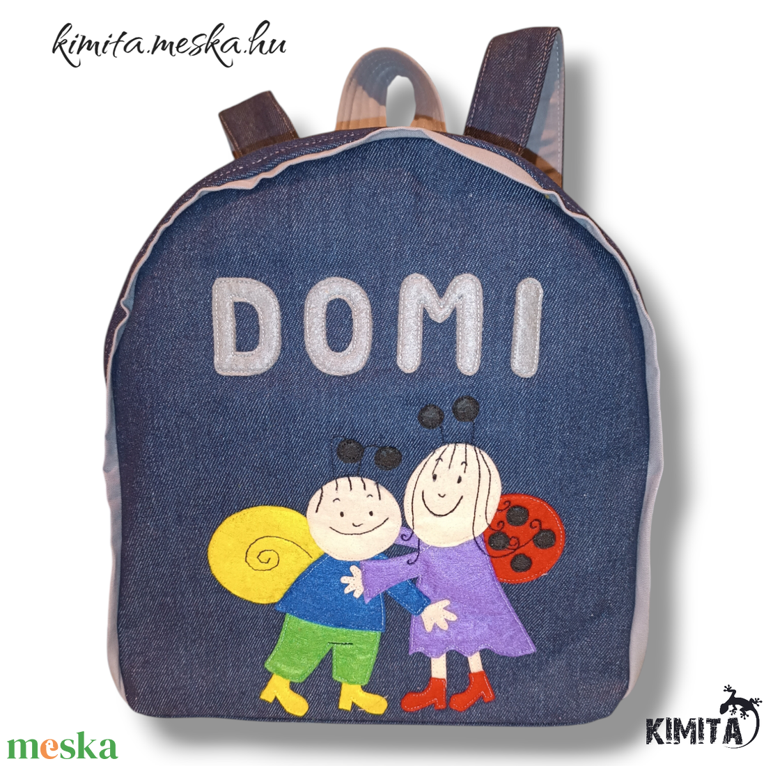 Mese mintás hátizsák - táska & tok - hátizsák - kishátizsák - Meska.hu