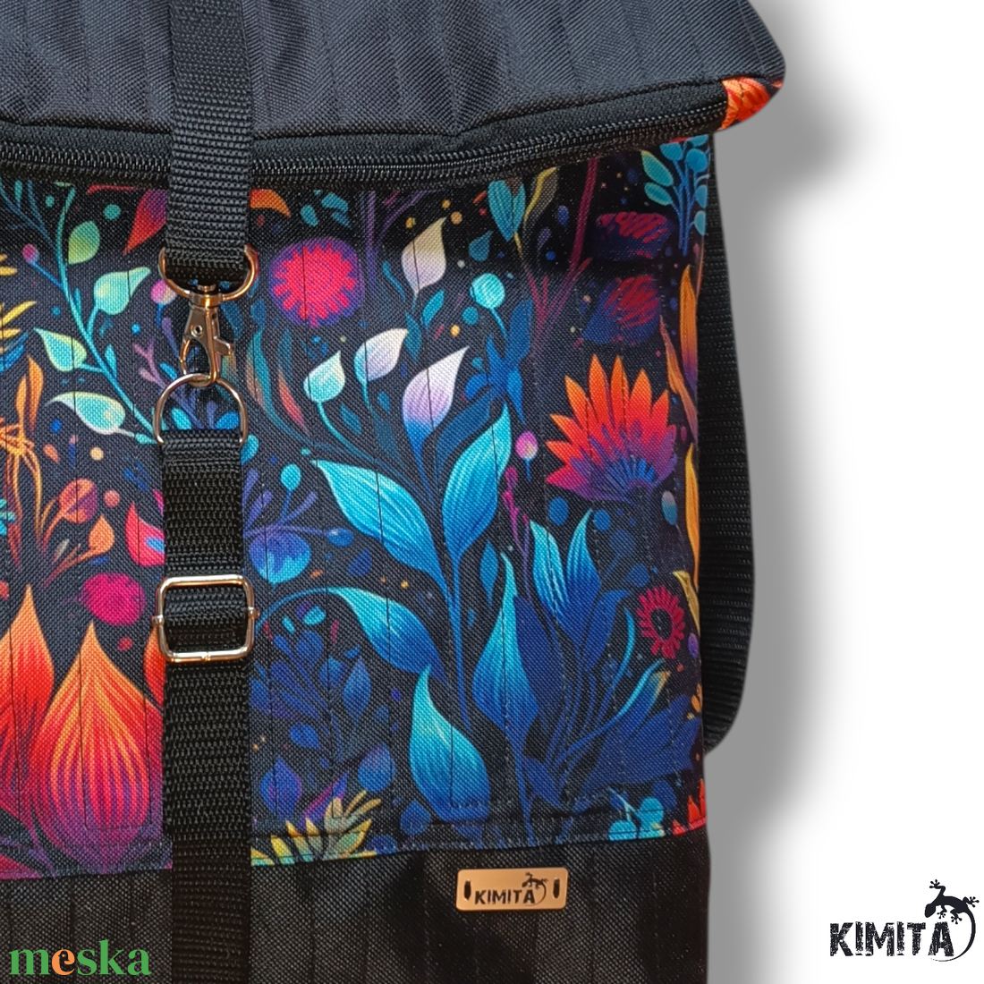 Leveles roll-top hátizsák - táska & tok - hátizsák - roll top hátizsák - Meska.hu