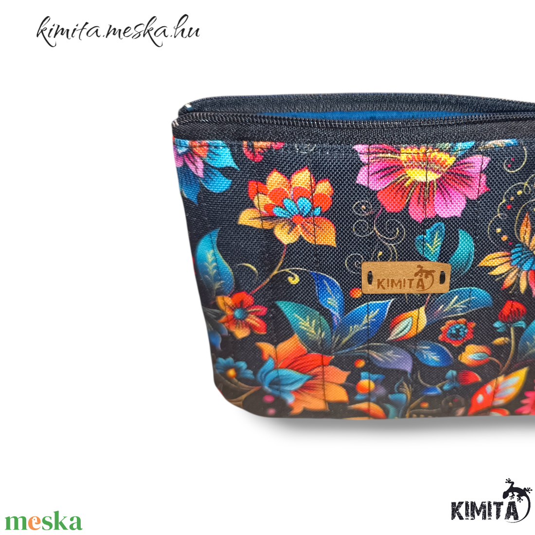 Kis méretű neszesszer - virágok - táska & tok - neszesszer - Meska.hu