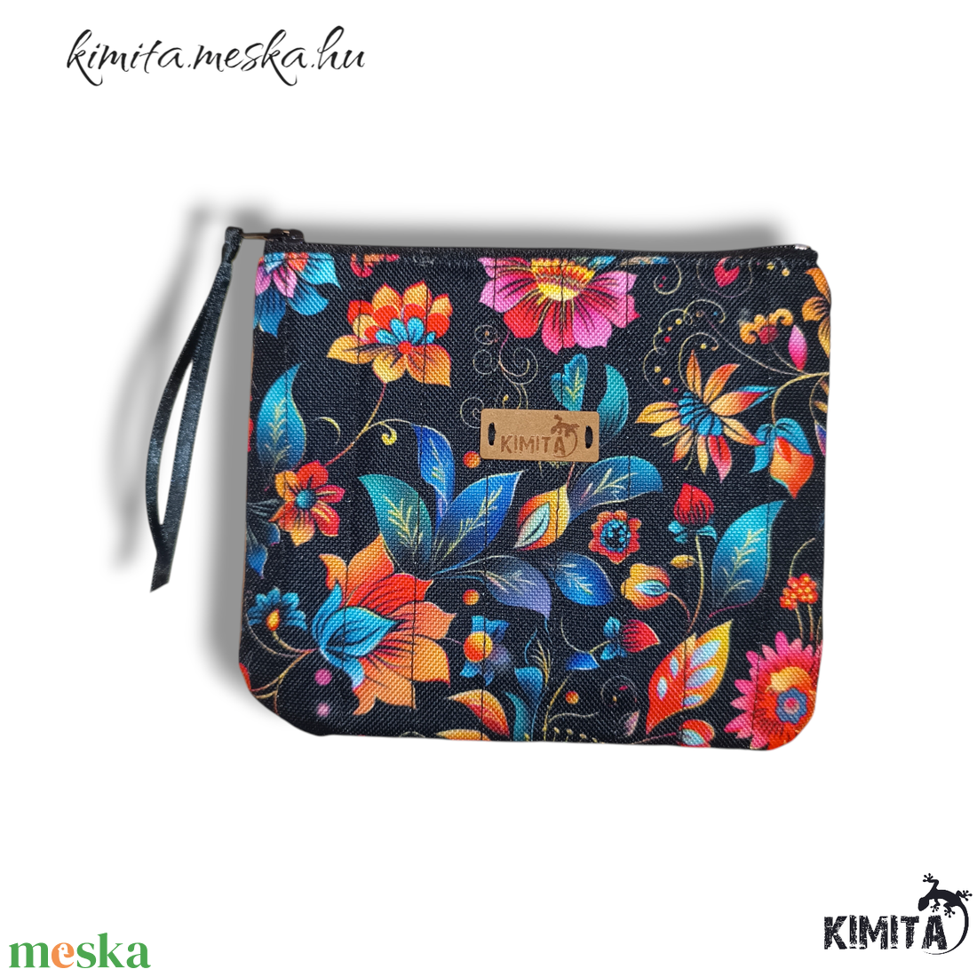 Kis méretű neszesszer - virágok - táska & tok - neszesszer - Meska.hu