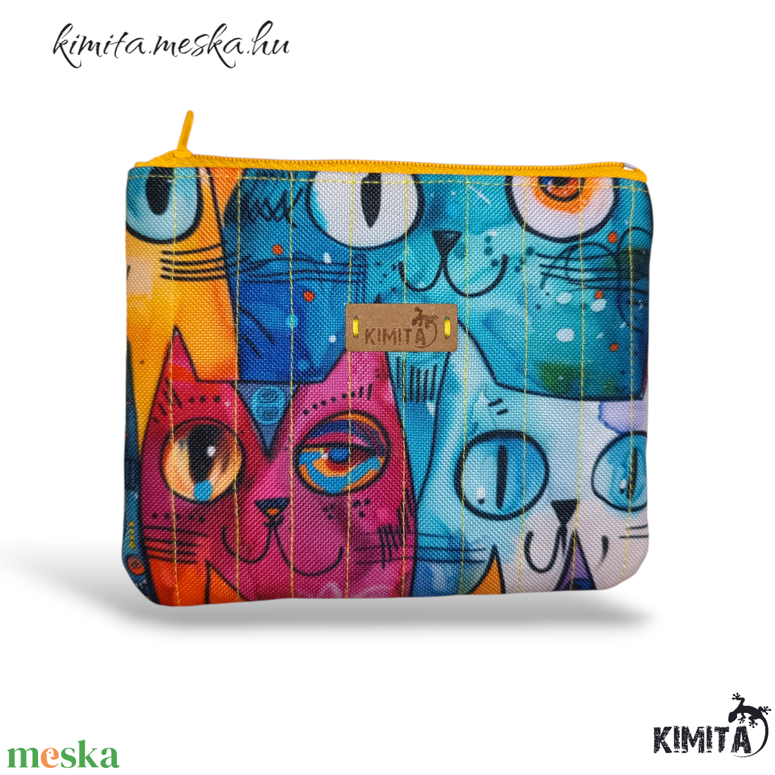Kis méretű neszesszer - cicák - táska & tok - neszesszer - Meska.hu